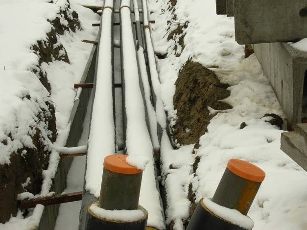 EXTERIOR HEATING FROM PREINSULATED PIPES OF THE COMPLEX OF WORSHOP HOUSES, SOFIYIVSKA BORSHCHAHIVKA